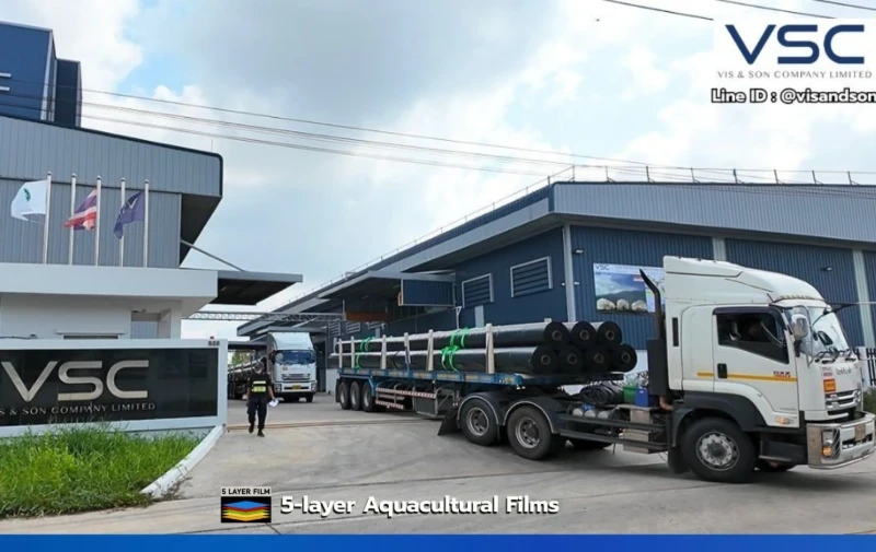 42 rolls of 1.5mm HDPE geomembrane exported to Laos.