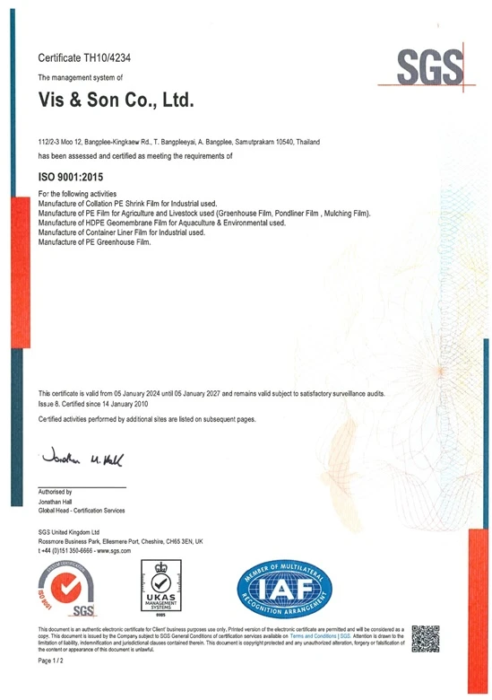 Quality Management System ISO 9001 : 2015